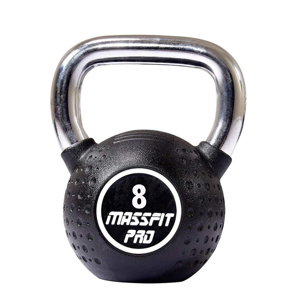 Kettlebell AGYH Fitness Nero, Realizzato in Ghisa, Attrezzatura Professionale per L'allenamento della Forza, Stesse Dimensioni ， 6 kg / 8 kg / 10 kg / 12 kg / 20 kg / 24 kg