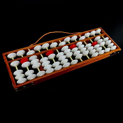 Miniatura 5 de Jaquiain Abacus Abacus Calculadora de profesor de educación matemática Abacus colgante Abacus enseñando ábaco 58X19Cm para profesor