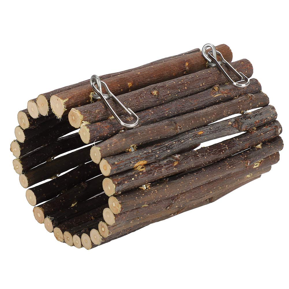 Atyhao Túnel de hámster, túnel de Arco de Applewood, decoración de hábitat para pequeños Animales, Ratones, jerbos, Conejillo de Indias, hurón, roedor(Tipo de Gancho)