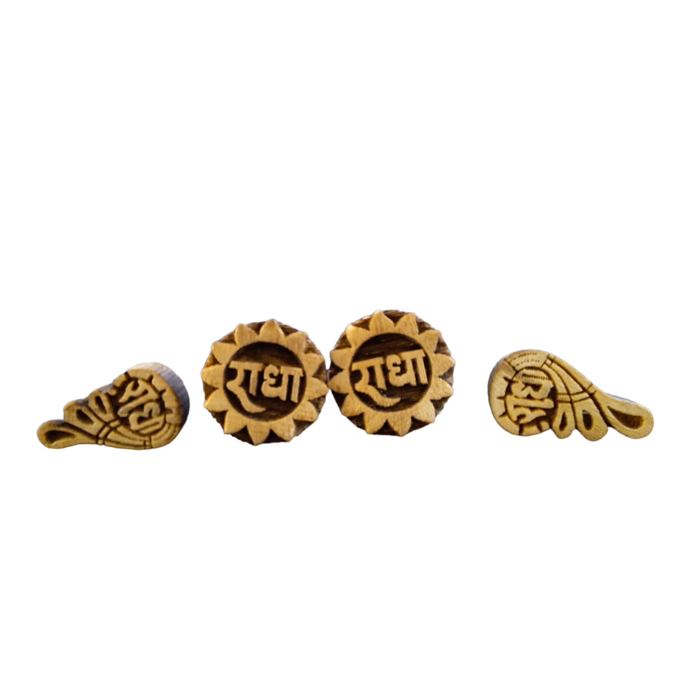Dev Samagri Original Tulsi Wooden Earrings| Round Shape & Shankh Patta Shape 2 Pair Ear Rings| Handmade Radha Name Tops/Tups for Girls & Women (B0CP7T8SYH) Amazon Price History, Amazon Price Tracker