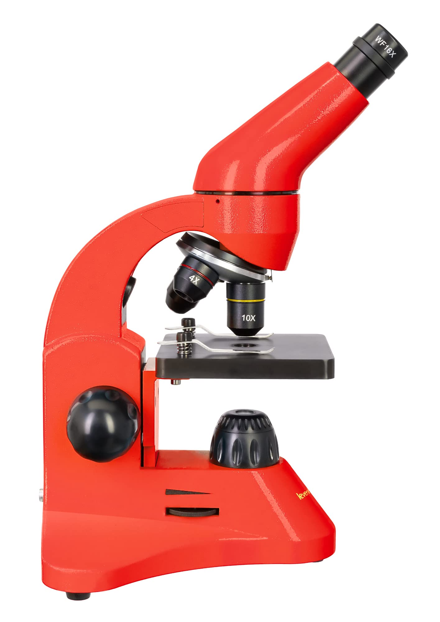 Levenhuk Rainbow 50L Plus Orange Kit Científico Educativo con Potente Microscopio 1280x, Guía de Experimentos Ilustrada, Muestras Preparadas, Herramientas Científicas y Maletín de Transporte (EN)