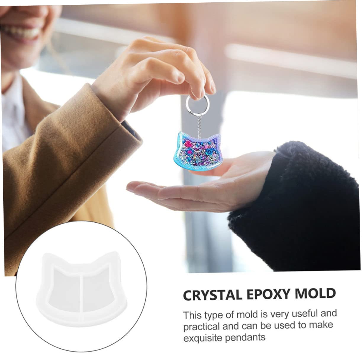 STOBOK 3sets Stampo Per Ciondoli Resina Epoxy Modelli Pellicole Protettive Per Creazioni Fai Da Te Facile Da Rimuovere e Pulire Alta Flessibilità e Comfort