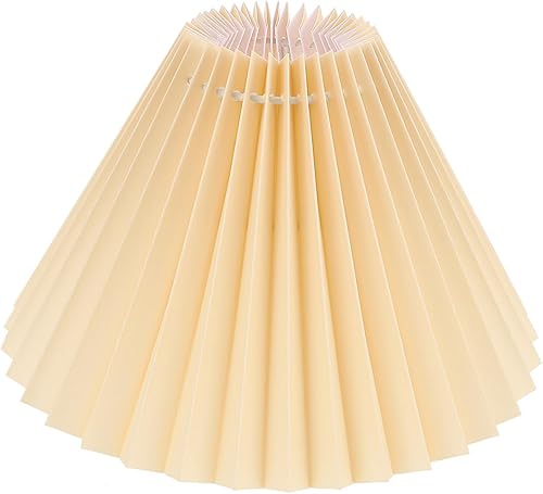 Miniatura 1 de DOITOOL 1 pantalla plisada para lámpara de techo, estrella, lámpara de mesa, lámpara de mesa plisada, pantalla de campana plisada, cubierta de luz