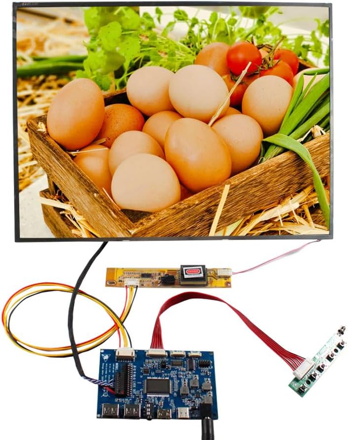 15 inch 1024x768 4:3 250nit TFT LCD Screen and Type C USB LVDs Controller Board 30pin
