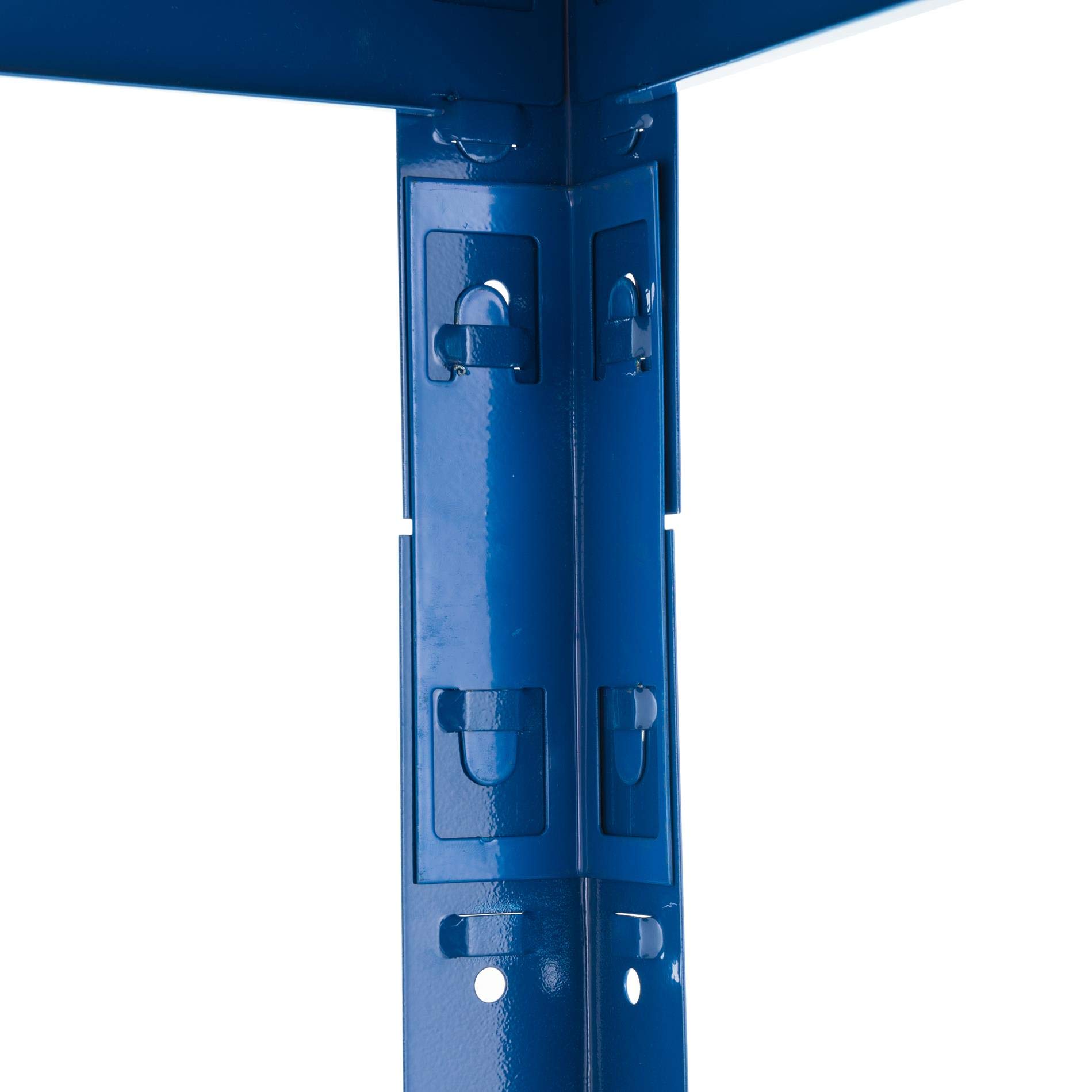 ESTEXO Lagerregal Steckregal Schwerlastregal Kellerregal Regal verzinkt Werkstattregal Werkbank Regal Blau 200x100x60cm | 875kg