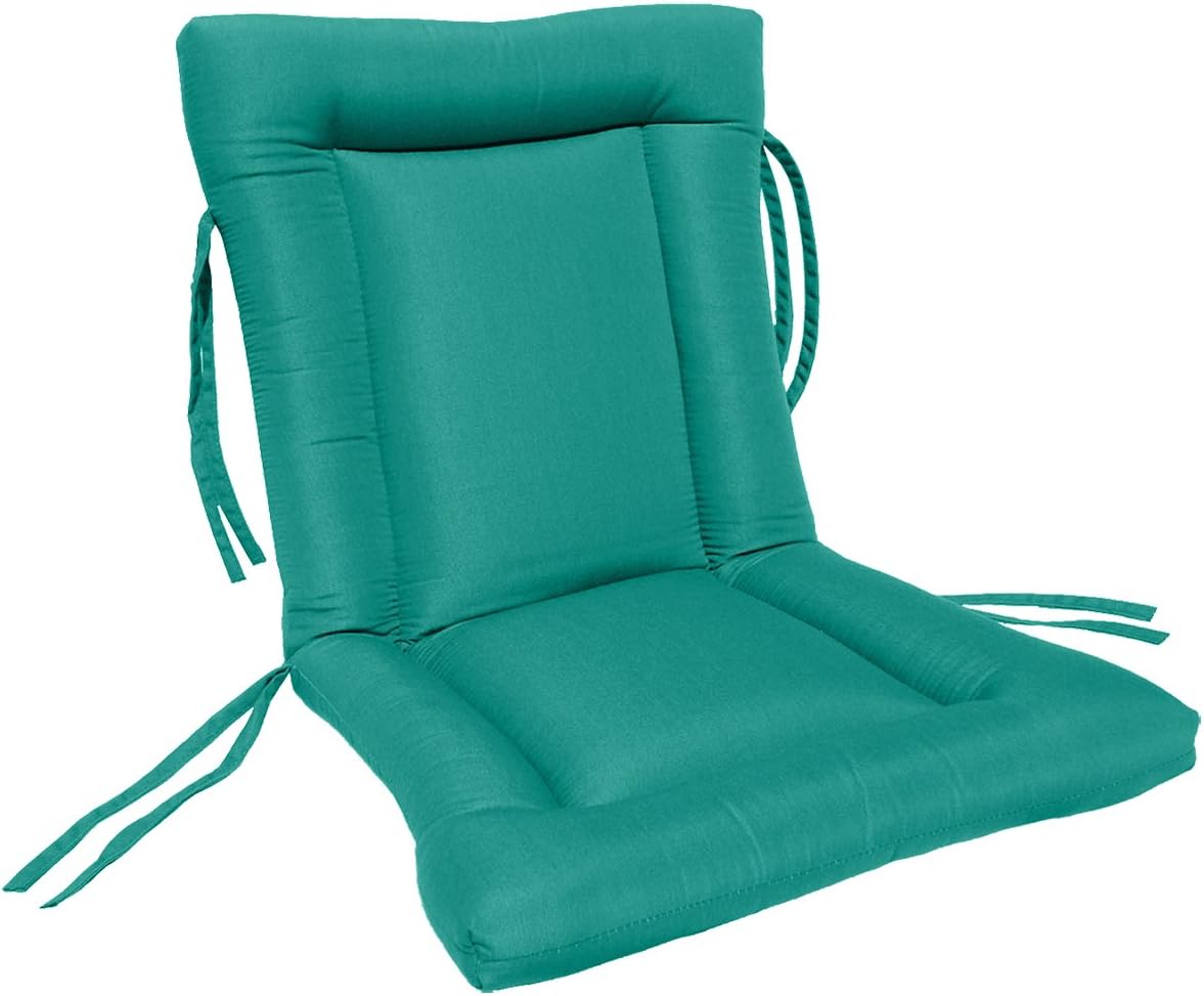 Comfort Classics Inc. Sunbrella Outdoor European Quilt Cushion Waterfall Edge in Aruba