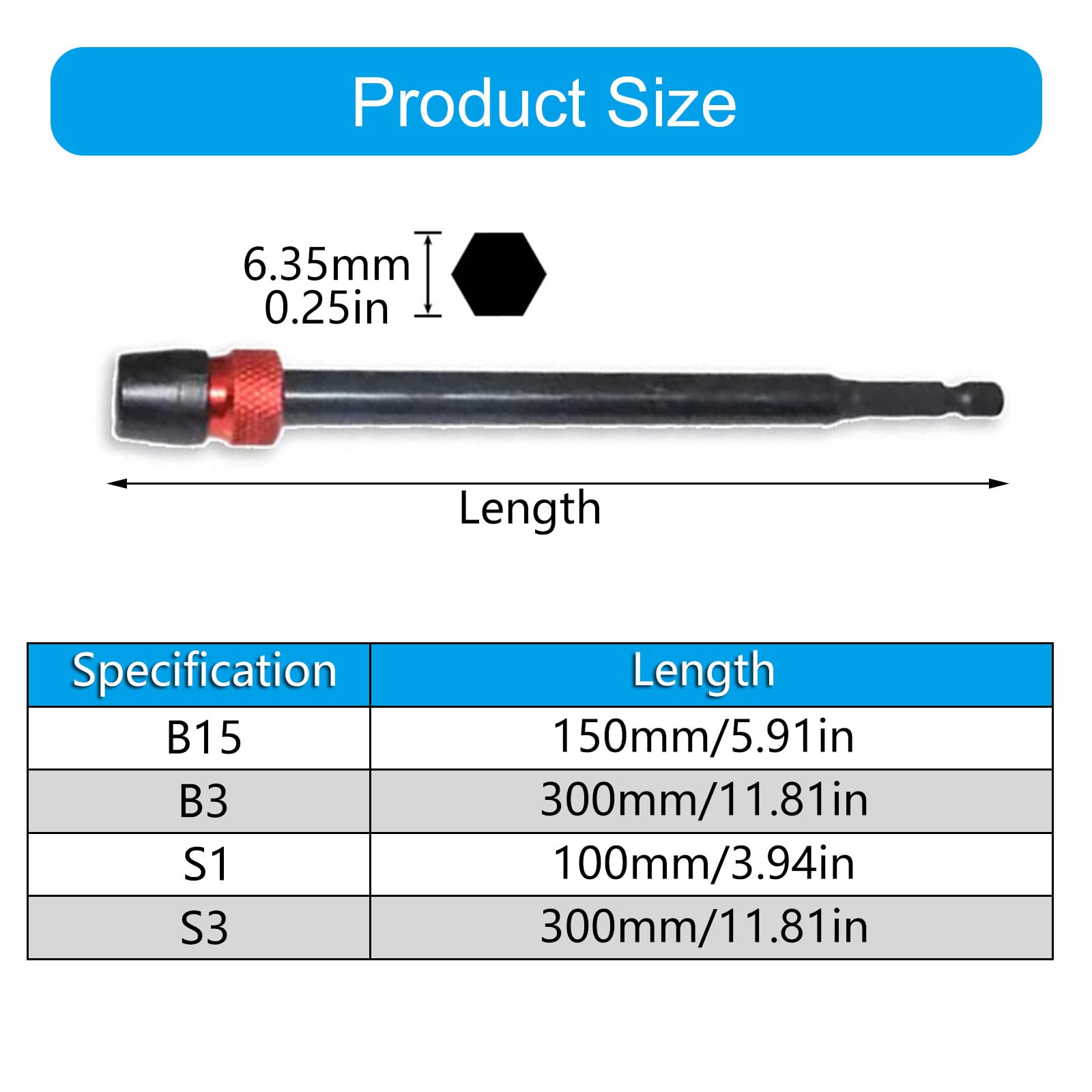 Amazon.co.jp: 六角形のシャンククイックリリースロックビット延長ロッドにより、狭いスペースや効率的な作業を効率的に工具交換。 :  DIY・工具・ガーデン