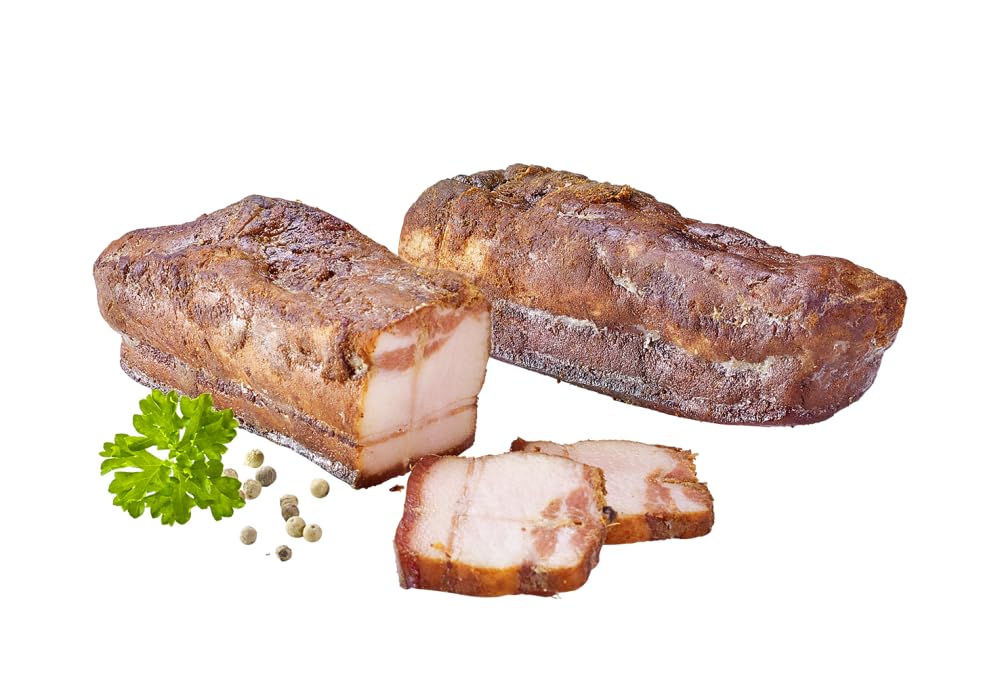 Schinken-Salami-Paket, Geschenkset "Deftig und Kräftig" - 1040g - würzige Delikatessen mit intensiven Geschmack - Speck und Würste