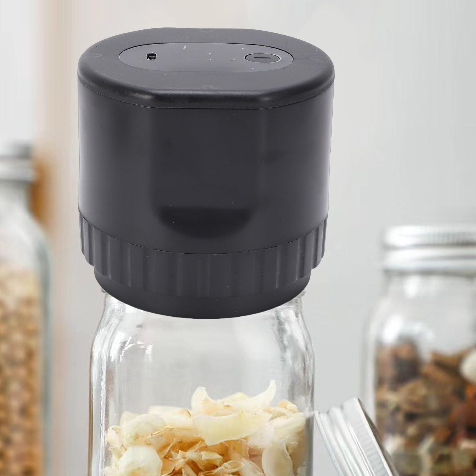 Jectse Scelleuse Sous Vide électrique pour Canettes, Machine à Sceller Portative Intelligente pour Cuisine Camping Noir