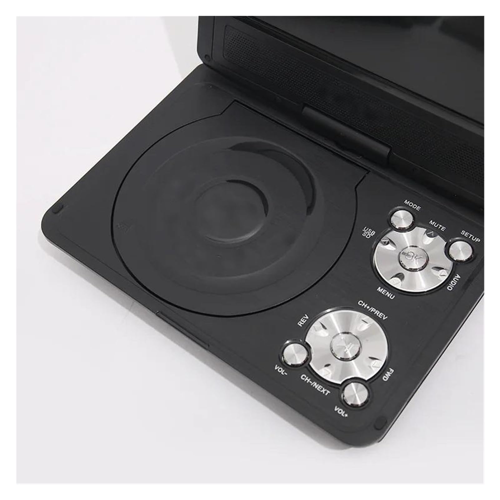Lettore DVD portatile, Lettore DVD portatile HD da 7,8 pollici con TV, lettore CD e giochi, schermo girevole a 180° alta risoluzione(Red 2)