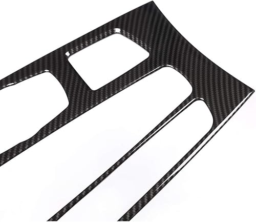 Miniatura 8 de YIWANG Cubierta de panel de cambio de engranajes de control central interior estilo fibra de carbono para BMW X5 F15 2014 2015 2016 2017 2018, X6