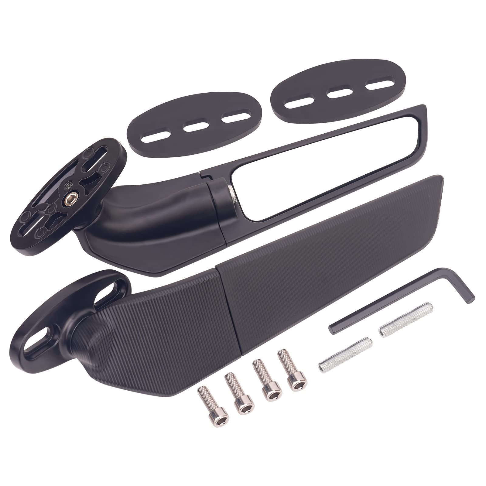 AHL 1 paire d'accessoires de rétroviseur de moto Compatible avec Honda CBR600F4i 2001-2006/CBR600R 2016-2021/CBR600RR 2003-2017