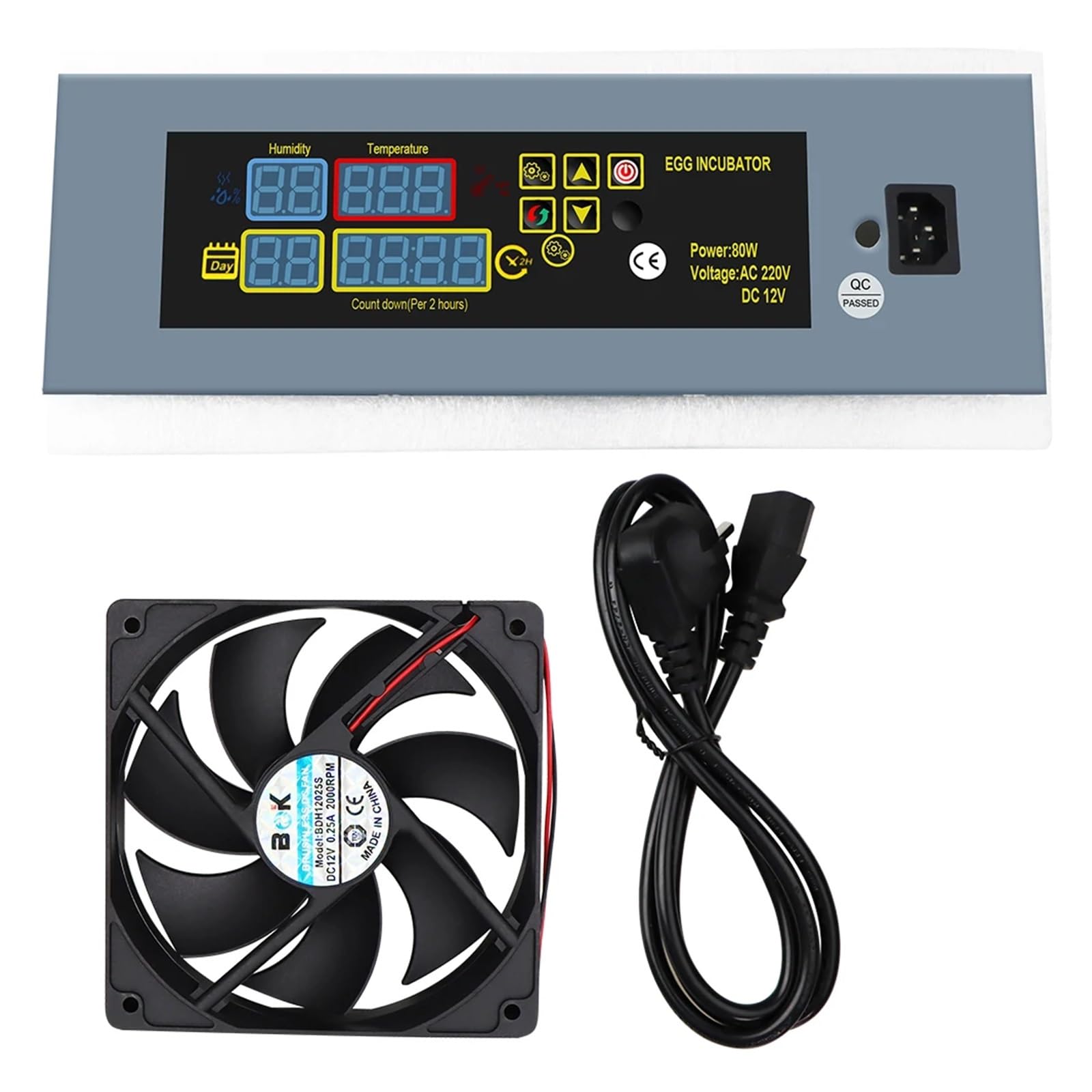 Regulator Temperatury, HTMC7 Cyfrowy regulator inkubatora Termostat Regulator Automatyczny i system kontroli wylęgarni jaj Narzędzie do wylęgu kurczaków