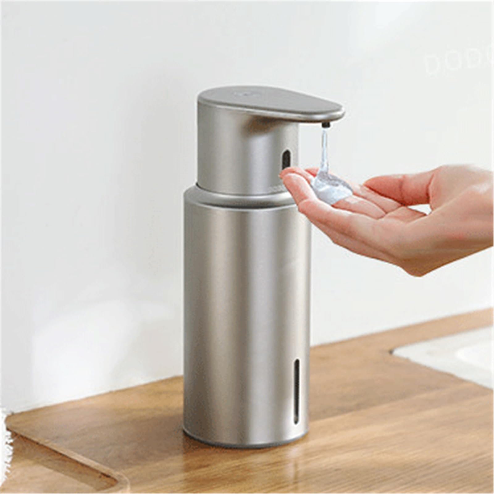 Dispensador de Jabón Dispensador de jabón Acero Inoxidable sin Contacto: fácil Limpiar, Disponible Tanto en Modelos encimera como Pared Dosificador de líquido