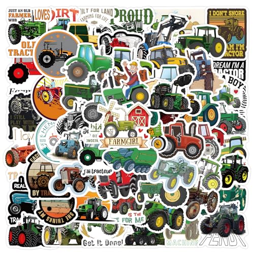 Autocollants tracteur Bellsche 60pcs, imperméables