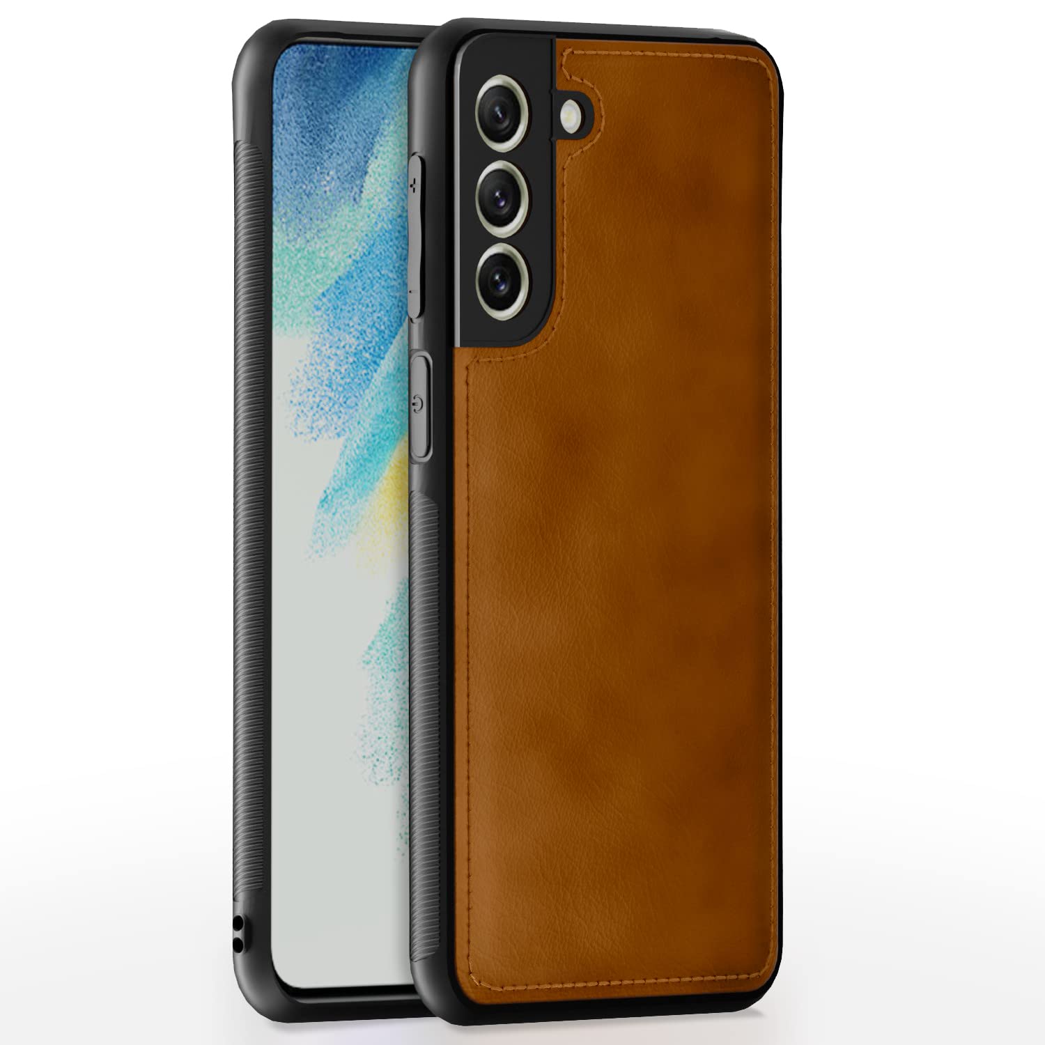 Pikkme Samsung Galaxy S22 Back Cover | Flexible Pu Leather | Full Camera Protection | Raised Edges | Super Soft-Touch | Bumper Case for Samsung Galaxy S22 (Brown) (B0BR5JDFRX) Amazon Price History, Amazon Price Tracker