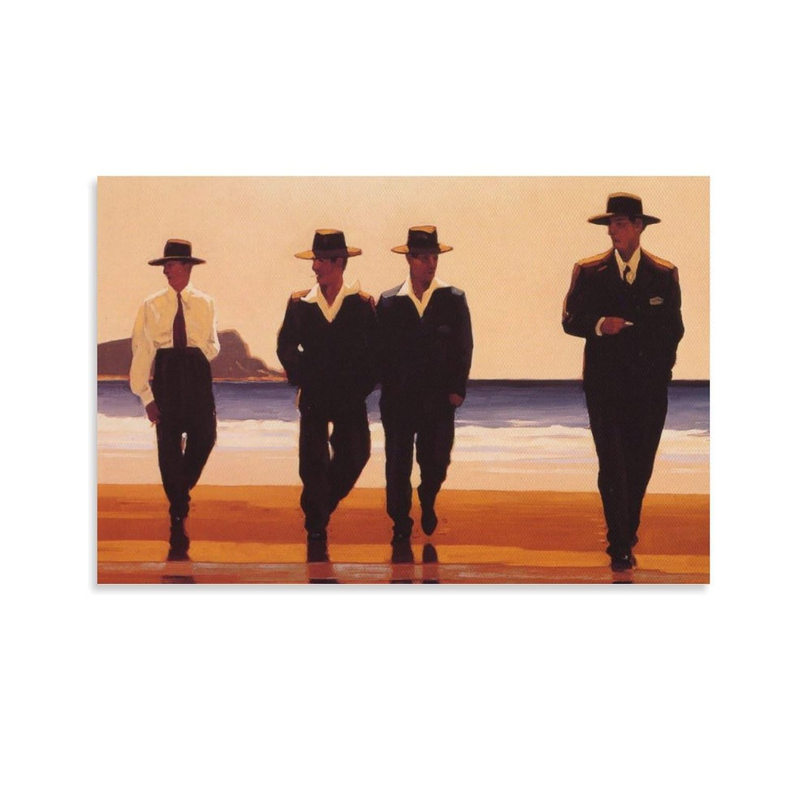 The Billy Boys by jack_vettriano Wall Art Prints Poster (3) Canvas Wall Art Prints Poster Photo Picture Painting Posters Room Decor 20x30inch(50x75cm) โ image 1