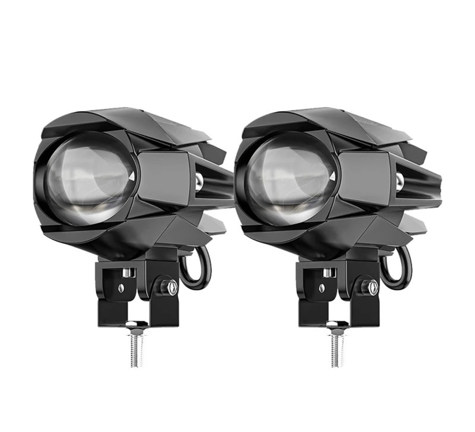 Motocyklowe światła przeciwmgielne LED pomocnicza lampa przeciwmgielna żółty biały reflektor światło drogowe światła terenowe do ciężarówki SVU UTV(SND1 2pcs)