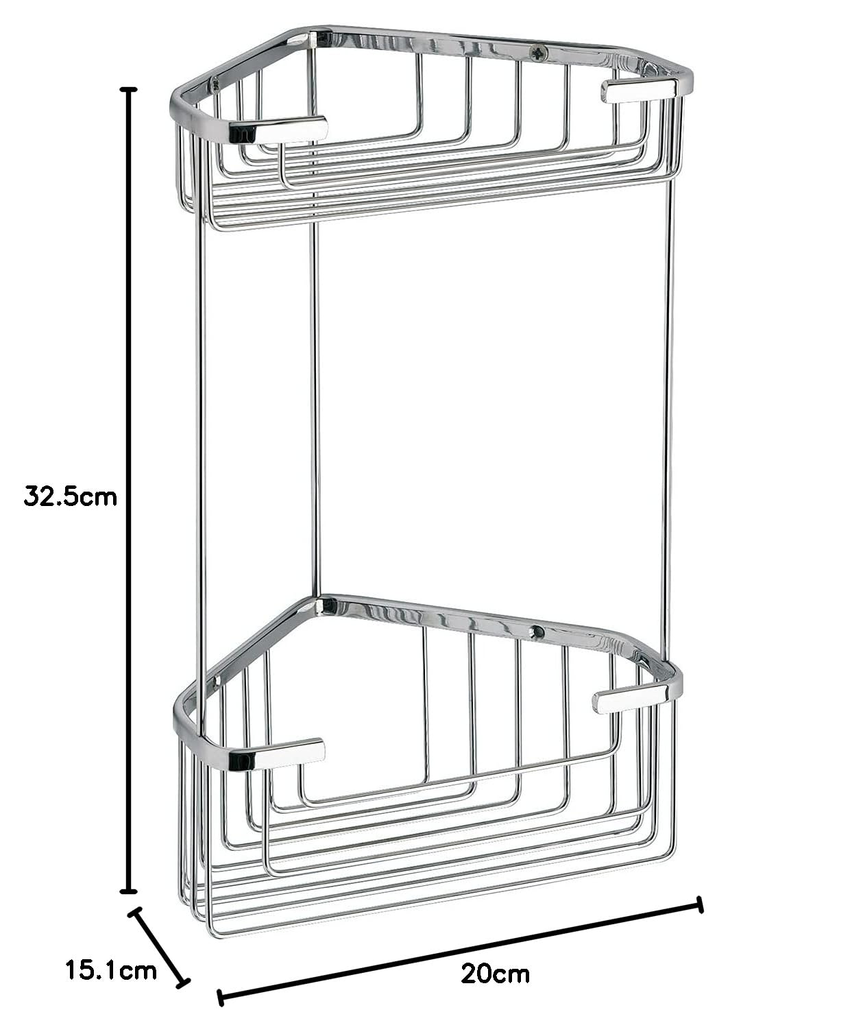 Gedy - TAGÈRE Angle Fil Douche H32.8CM CHROMÉ - Gedy - G-24821300900