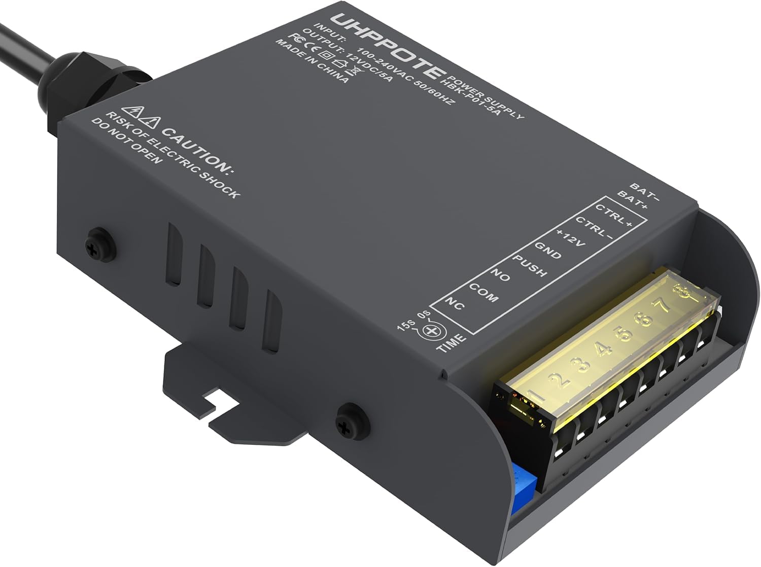 UHPPOTE Kit complet de contrôle d'accès à carte RFID 125 kHz avec gâche électrique et télécommande pour porte unique