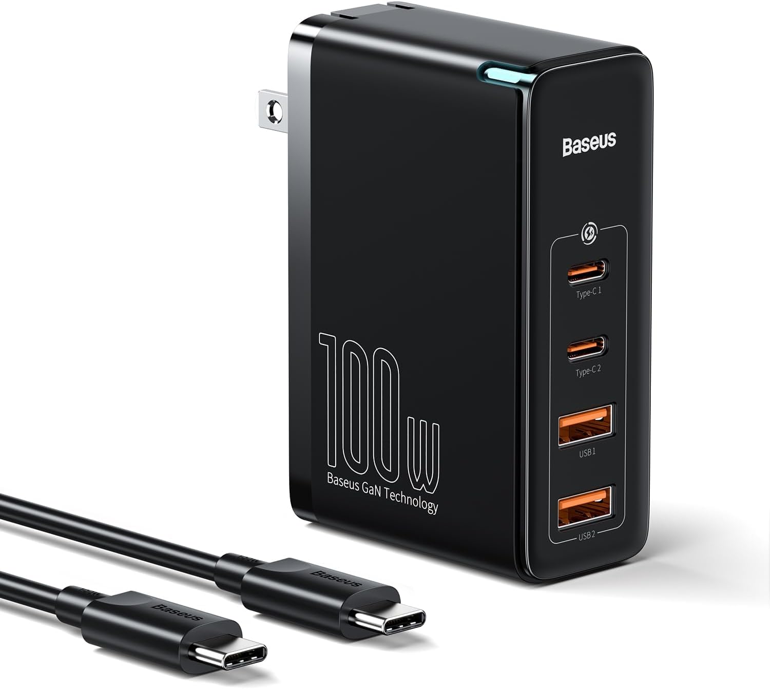 USB C Charger, Baseus 100W 4Port GaN II Wall Charger, USB