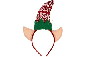 Elf Headbands for Women with Jingle Bells