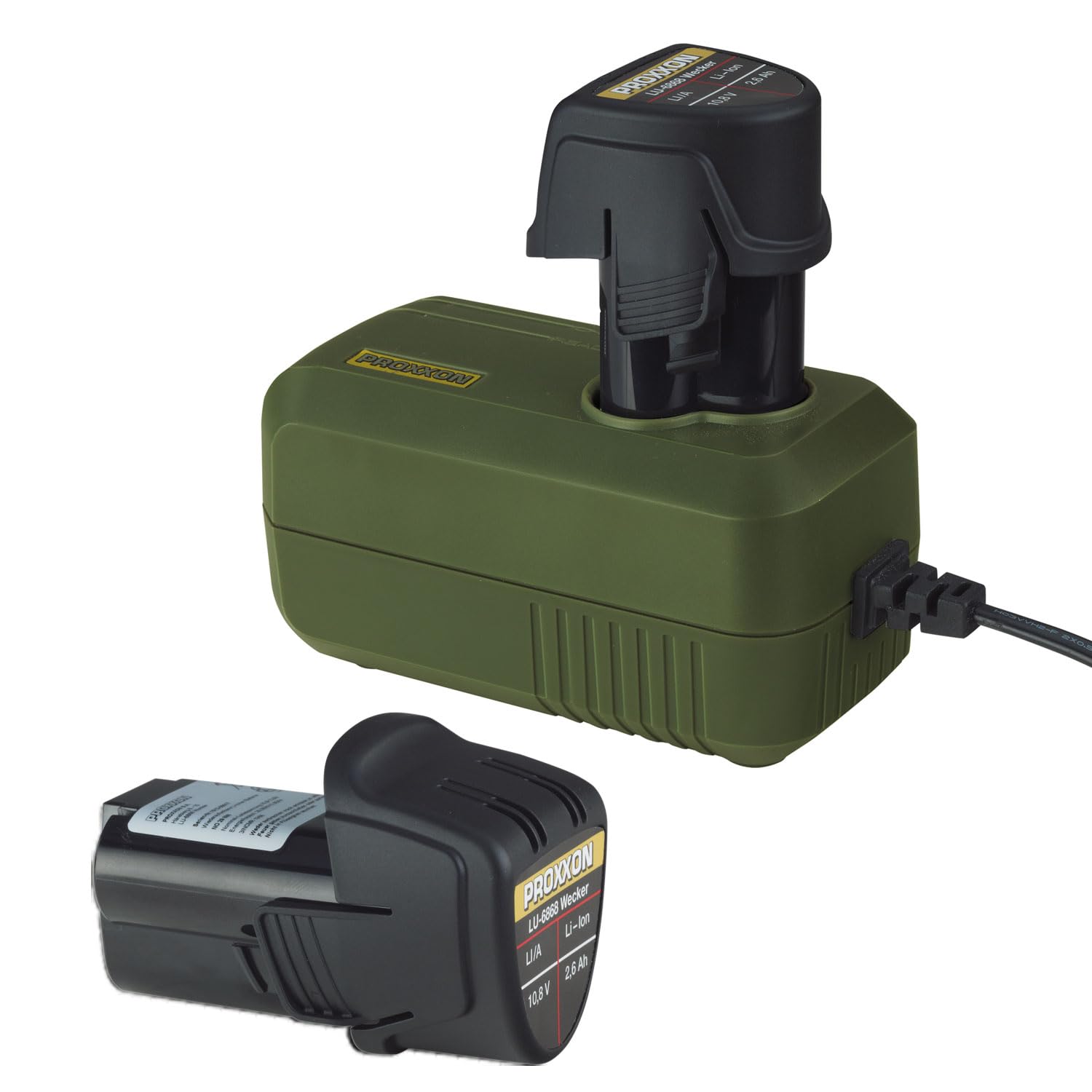 Proxxon Zestaw podstawowy akumulatora LBX/A (L-Boxx w zestawie 2 akumulatory 2,0 Ah, napięcie 12,6 V, walizka do elektronarzędzia) 29900