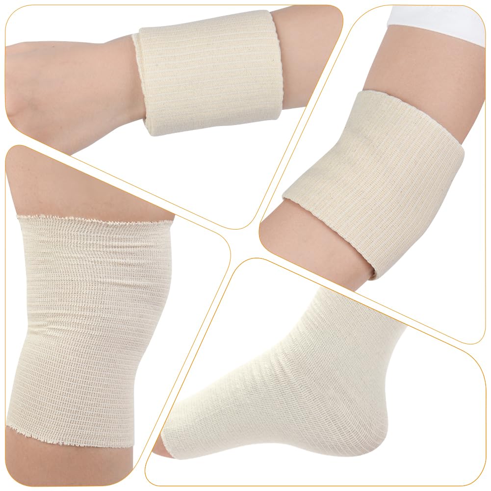 Flintronic Vendaje Elástico de Compresión Tubular de 7.5 cm x 5 M Vendaje de Fijación, para Pequeñas Extremidades, Muñecas