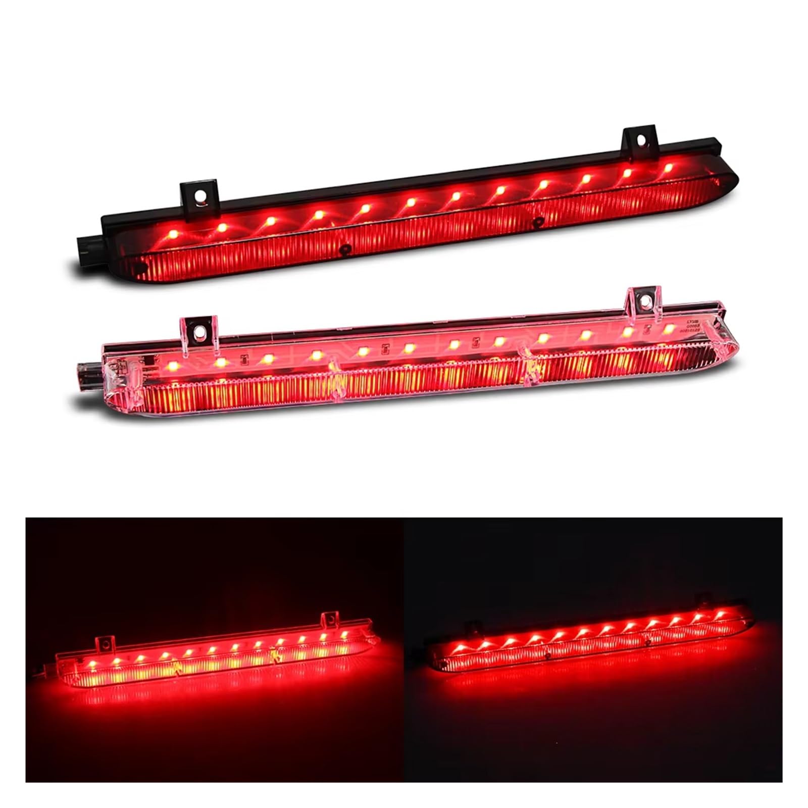 Terza luce freno posteriore 1×per BMW Per MINI Per Cooper 06-13 Per Countryman R60 10-16 Montaggio A LED Fanale Posteriore Auto Arresto Avvertimento Lampada Terza Luce Stop A LED(Black Lens)