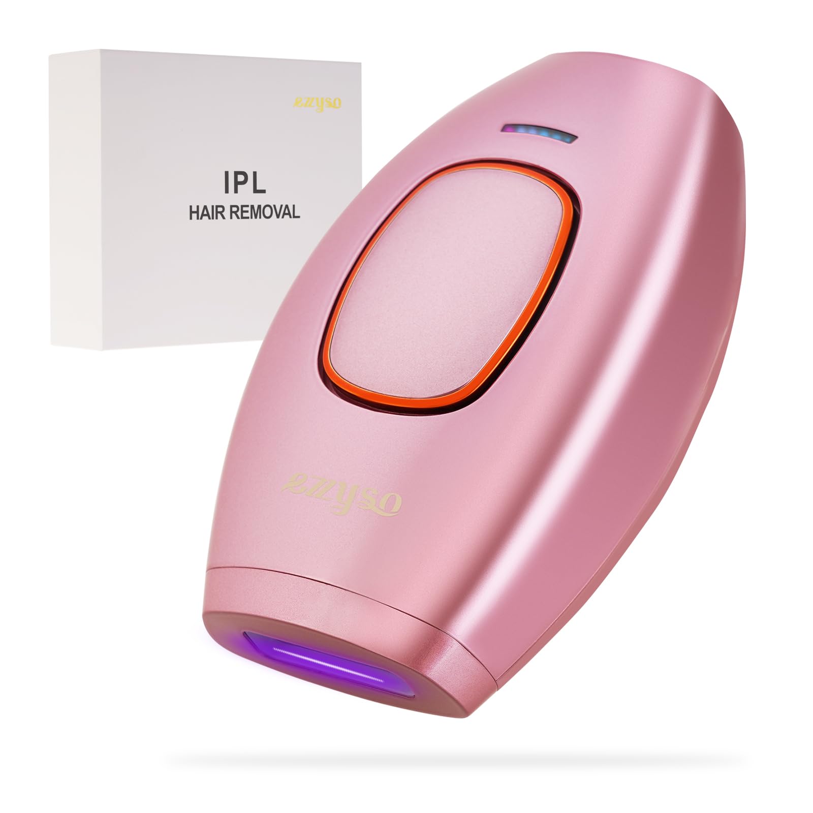 Laser Epilator, Portable Epilator, Five Energy Levels IPL Epilator, Shaver with Glasses, Suitable for Women and Men in Face, Bikini Contour, Legs, Armpits (Pink)-image-42