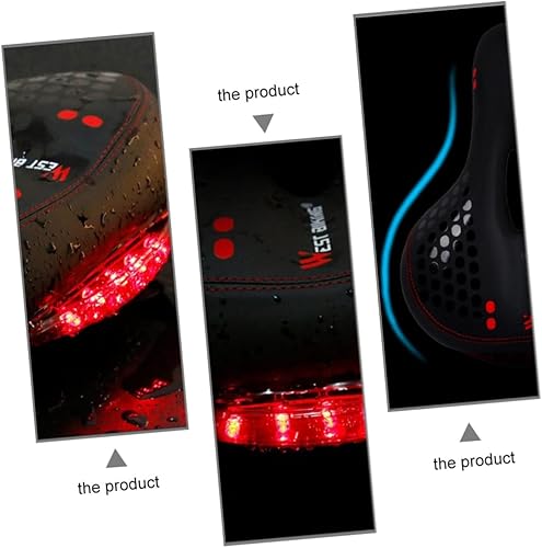 Miniatura 9 de Bicycle Seat Replacement Mountain Bike Cover Bicicletas para Niños Led Rear Lights Cycling Saddles Riding Cushion Kids Bike Road Bike Seat Pu Child