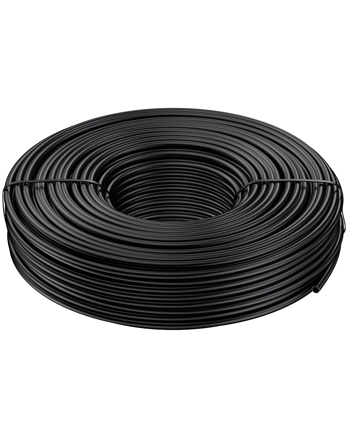 Pawfly 100 ft. 1/4 Drip Irrigation Tubing, Blank Distribution Tubing for Drip Irrigation System, 1/4" Black Polyethylene Drip Line, Drip Irrigation