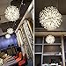 Qamra Modern Crystal Gold Chandeliers, Firework Dandelion Sputnik Chandelier Light Fixture Pendant Lighting for Dining Room, Bedroom, Kitchen, Living Room(12-Light, Gold)