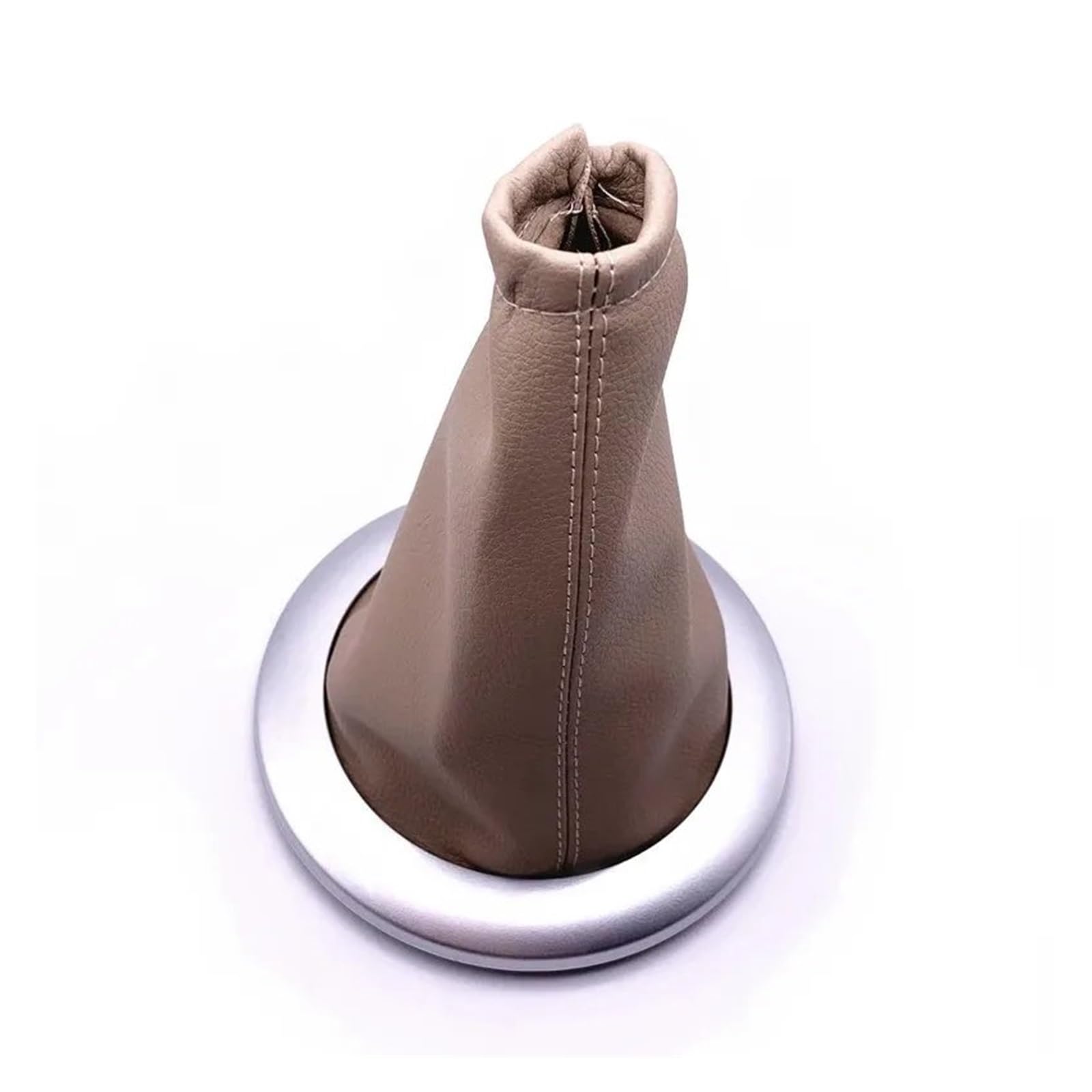 Tkxvcejv Beige Car Gear Shift Stick Knob For Megane 2 Mk2 Ii Mk 2 2002-2009 Headball Pen Shifter Dust Cover Gear Shift Knob Gaiter Cover Boot With Frame Trim(Beige)