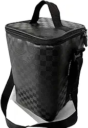 Bolsa Térmica Para Bebidas Suporta 8kg Wine Bag Com Alça De Ombro Porta 4 Garrafas e Taças De Vinho