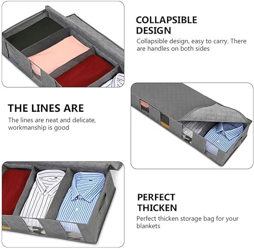 Miniatura 5 de Cabilock 1 caja de almacenamiento de bolsa de almacenamiento, organizador de ropa interior, divisores, contenedores de almacenamiento de ropa con