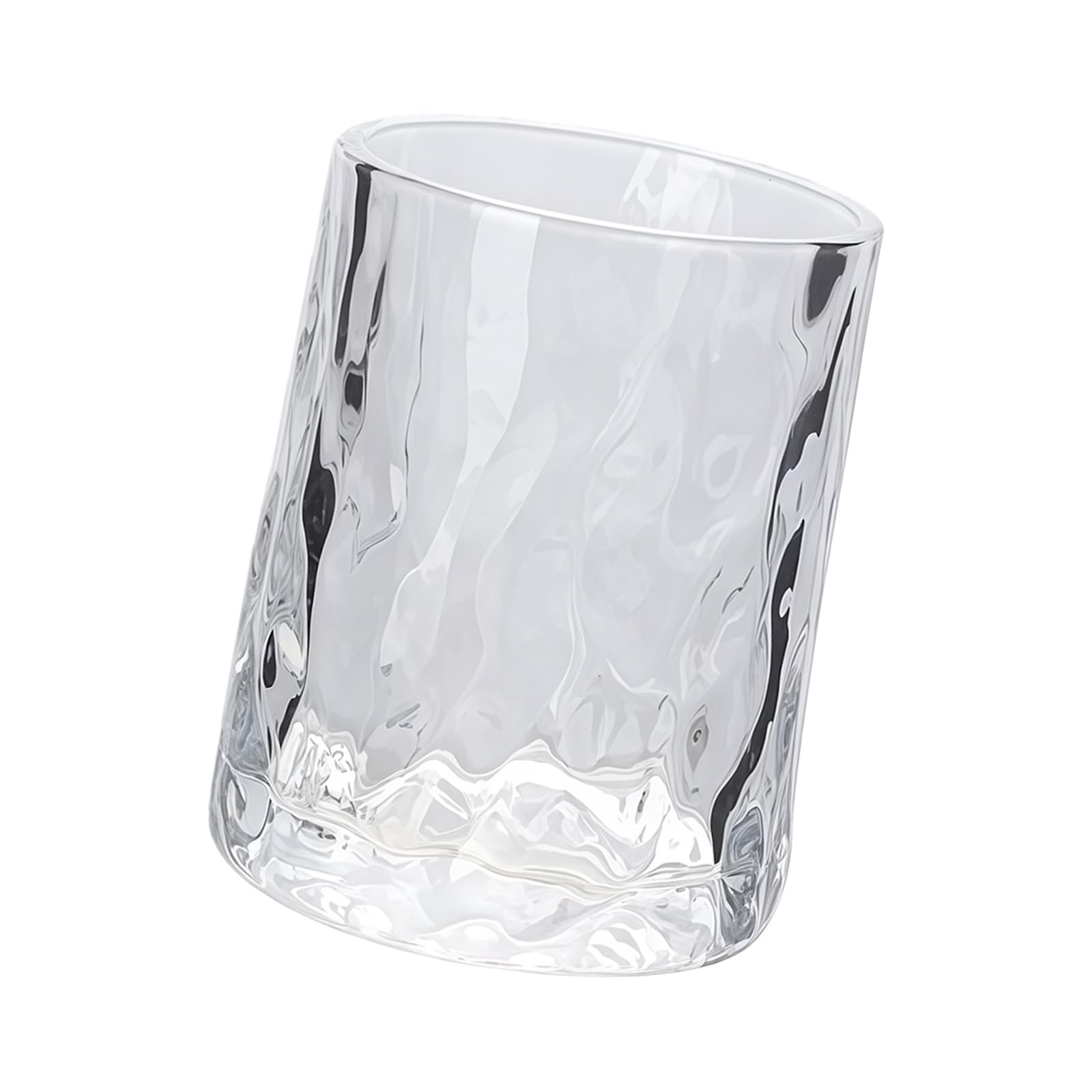 Osniyaw Klar 240 Ml Clear Glass Mouthwash Cup With Smooth Rims, Toothbrush Holder For Home And Office User-Friendly Glass In Various Colours