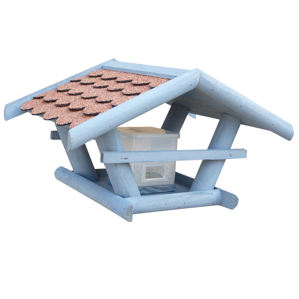 HABAU Vogelhaus Sperling mit Futtersilo und Ständer