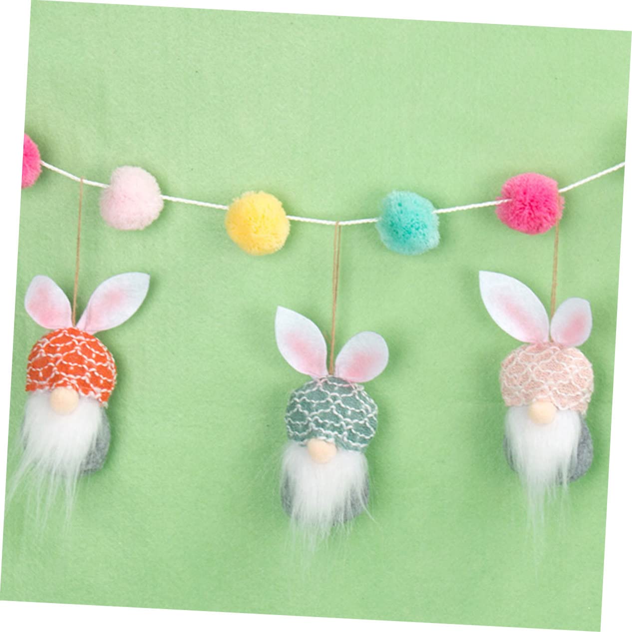Zerodeko 4 Sätze Osterdekorationen wichtelpuppe Cute Decor Party Decoration osterstreudeko hausdeko Gefälschte Pflanzen künstliche Pflanzen Tassen Osterzwergpuppe Osterparty-Puppe Polyester