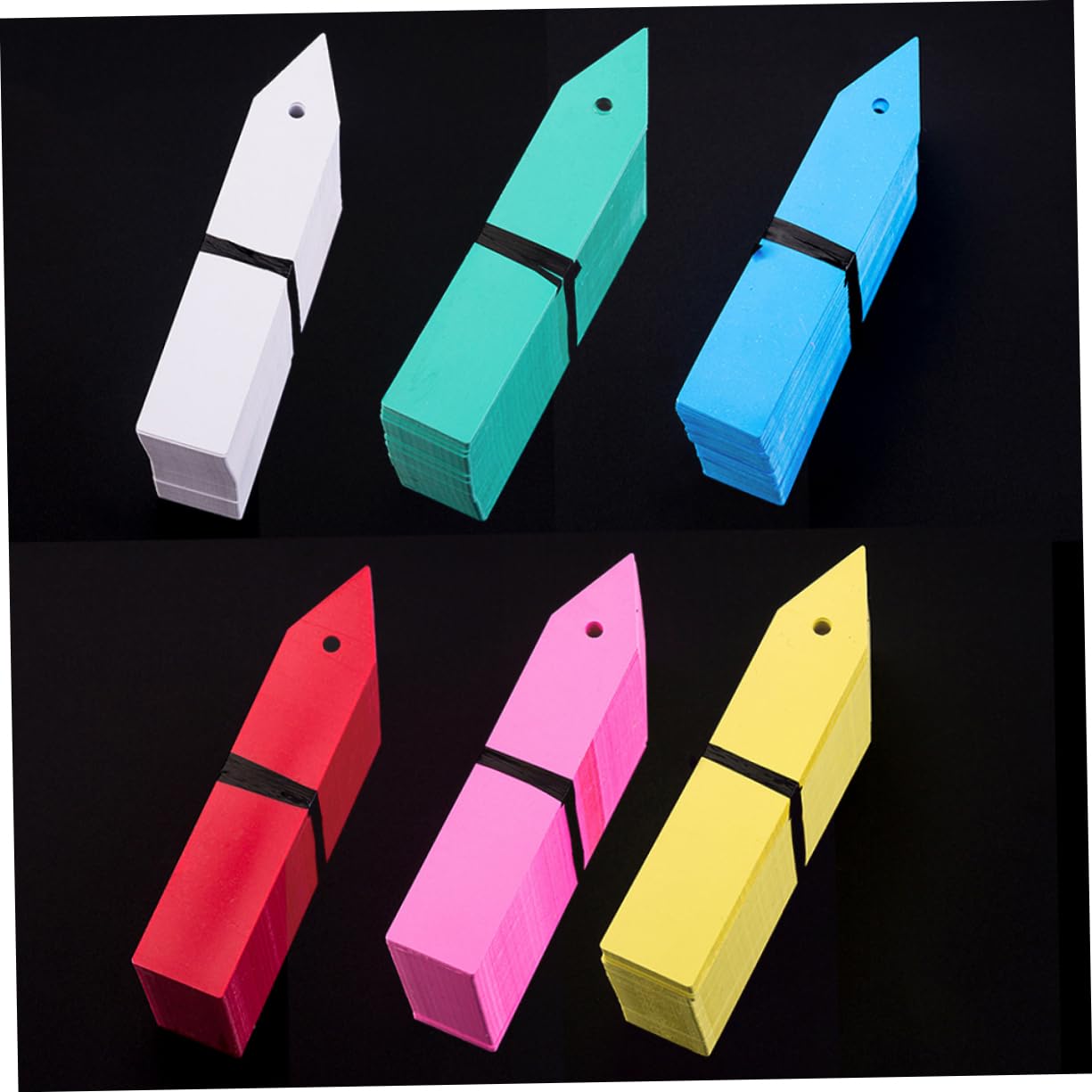 POPETPOP 6set Etichette Per Con Design Perforato Marcatori Rosa Per Identificare e Classificare Vasi e Contenitori