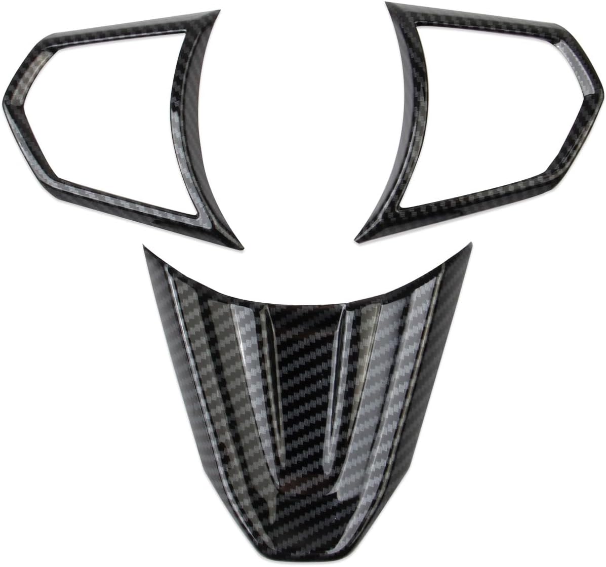 crosselec Carbon Fiber Style Interior Steering Wheel Trim Cover Accessories for 2019-2025 Acura RDX