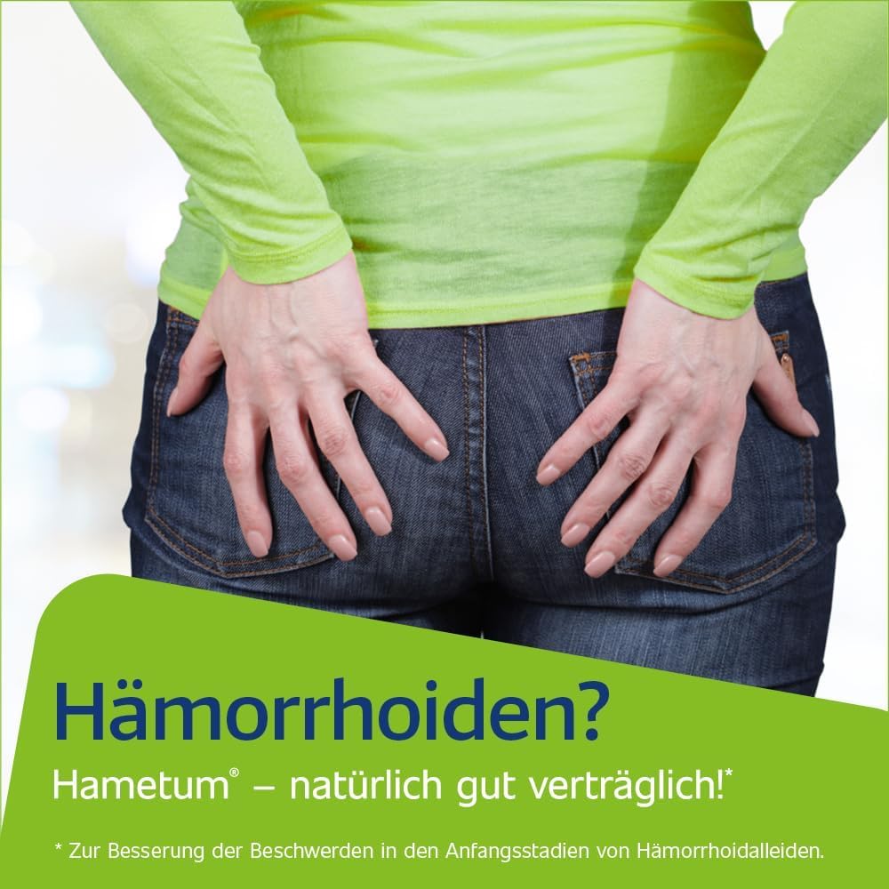Hametum Hämorrhoiden Set | 25g Salbe | 10 Zäpfchen | pflanzliches Arzneimittel mit Hamamelis | entzündungshemmend | lindert Juckreiz und Brennen | gut verträglich