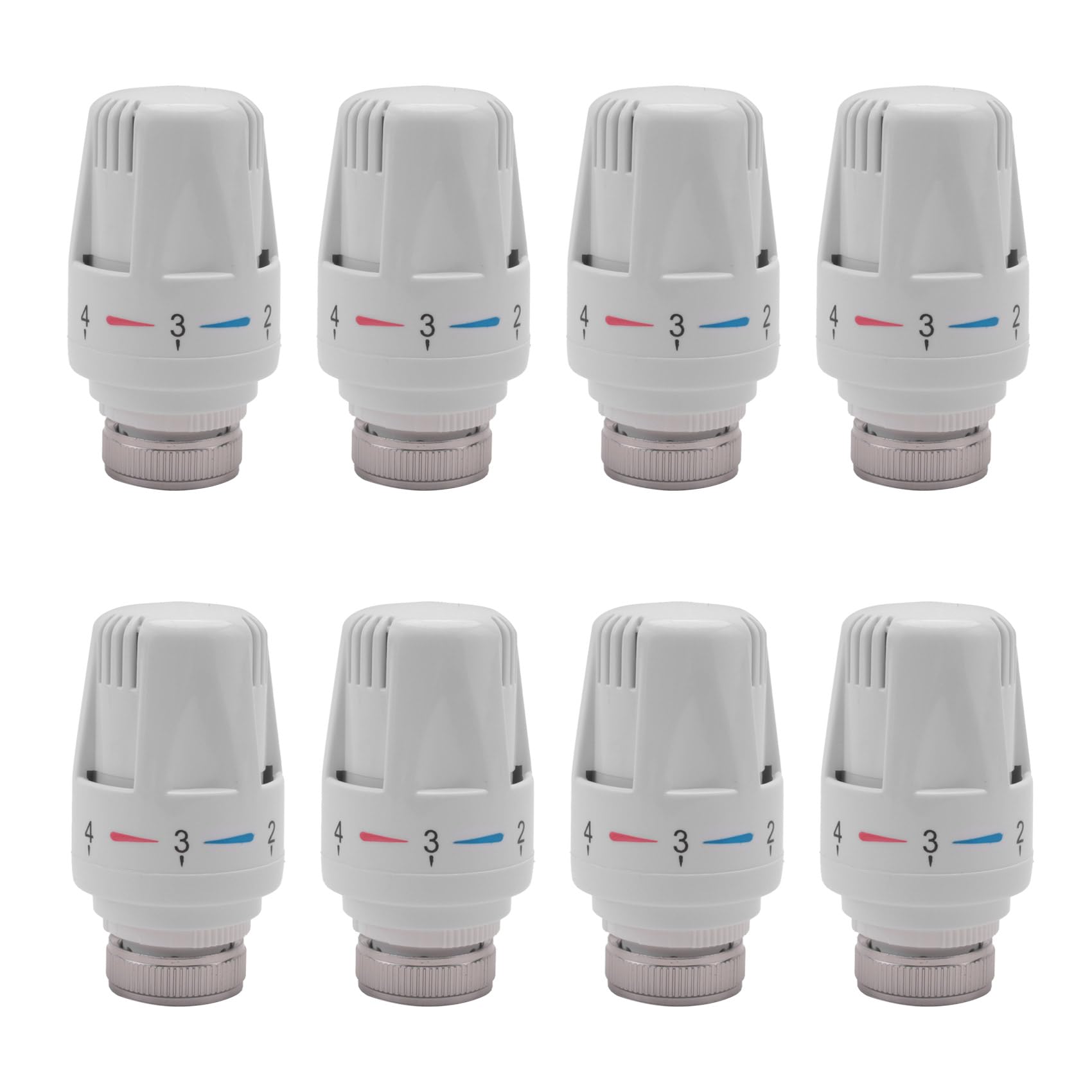 Designed for renters, students, and small homes, this 8Pcs kit offers tool-free installation and stable temperature. Thermostatic Radiator Valve 8Pcs Replacement Head for Heating