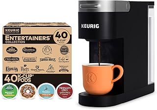 Keurig K-Slim Single Serve Coffee Maker with Keurig Entertainers' Collection Variety Pack, 40 K-Cup Pods