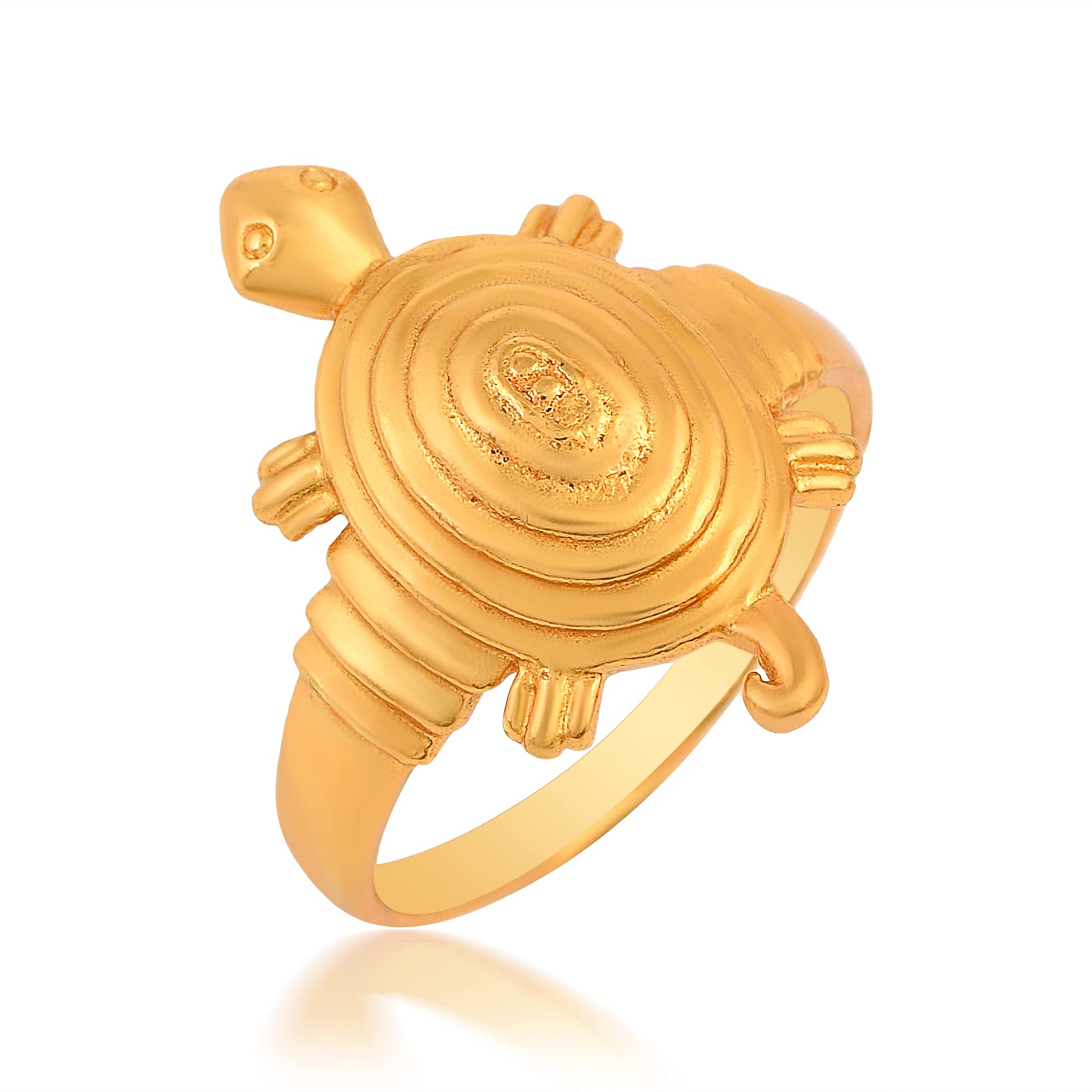 Gold Plated Brass Tortoise Shape Vastu Fenghui Handmade Free Size Finger Ring For Men Women.-image-4