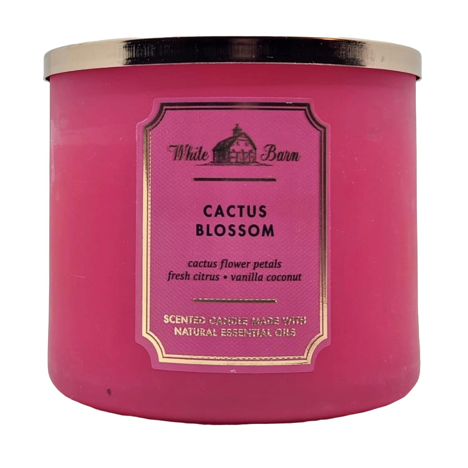 White Barn 3-Wick Candle w/Essential Oils - 14.5 oz - New Core Scents! (Cactus Blossom)