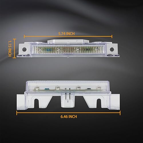Miniatura 4 de 5 unids Top Marker Lights LED Roof Cab Lamps Fit para Volvo VNL VNM 2008-2017 ruck Top Marker Lamp Blanco LED Amarillo 12V