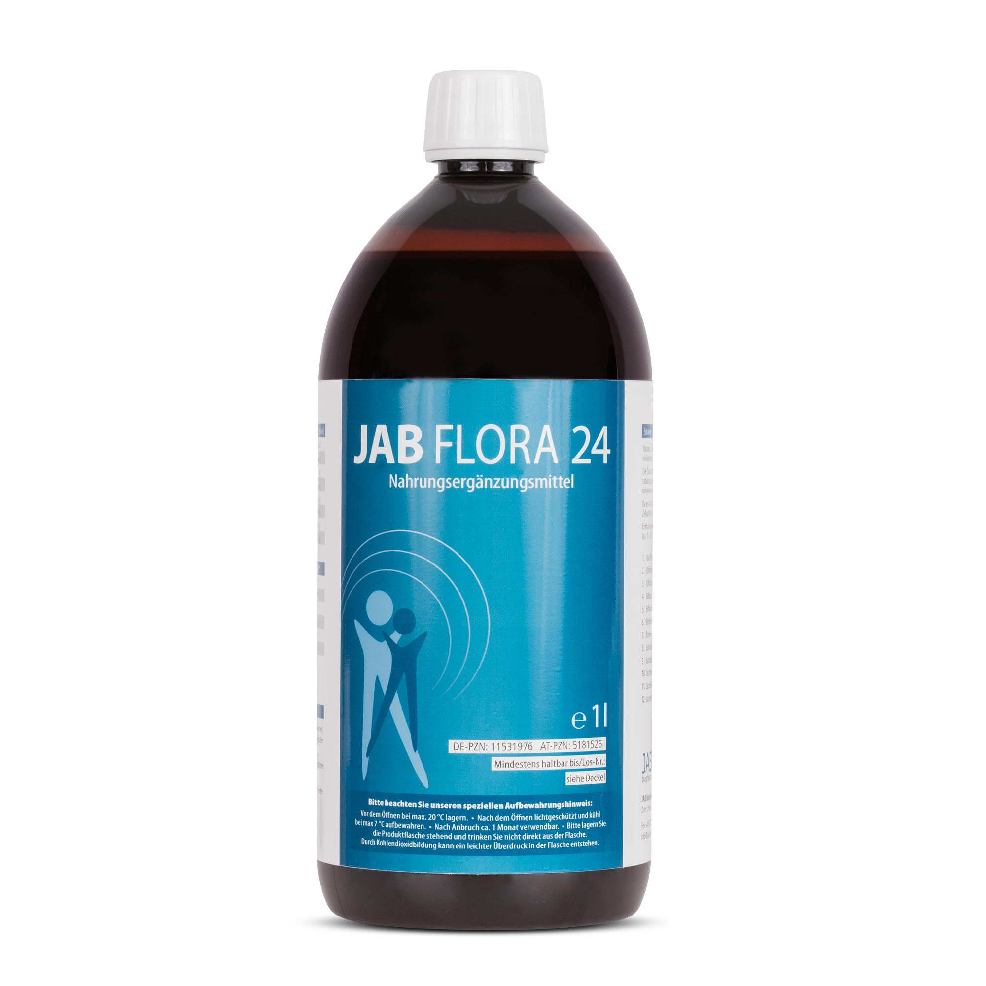 JAB Flora 24 - Probiotisches Fermentgetränk, 24 Bakterienstämme - 1.000 ml