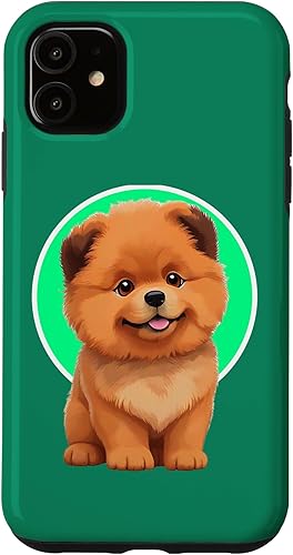 Miniatura 7 de iPhone 13 Cute Happy Chow Puppy Dog Cartoon Dog to Fall in Love Case