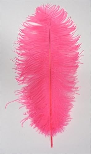 Miniatura 6 de KOLIGHT 50 plumas naturales de avestruz de 12 a 14 pulgadas para decoración de bricolaje para el hogar, boda, fiesta, oficina (blanco)